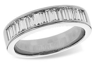 A329-36612: LDS DIA WED RG .70 TW BAGUETTES