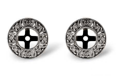 C054-90194: EARRING JACKETS .12 TW (FOR 0.50-1.00 CT TW STUDS)