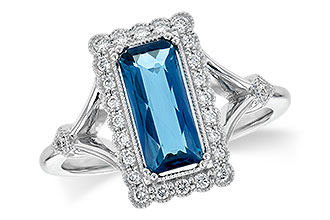 C244-87530: LDS RG 1.58 LONDON BLUE TOPAZ 1.75 TGW