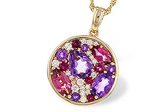 C329-42994: NECK 1.83 TW SEMI-PRECIOUS (P.TOUR, AMY) 2.00 TGW