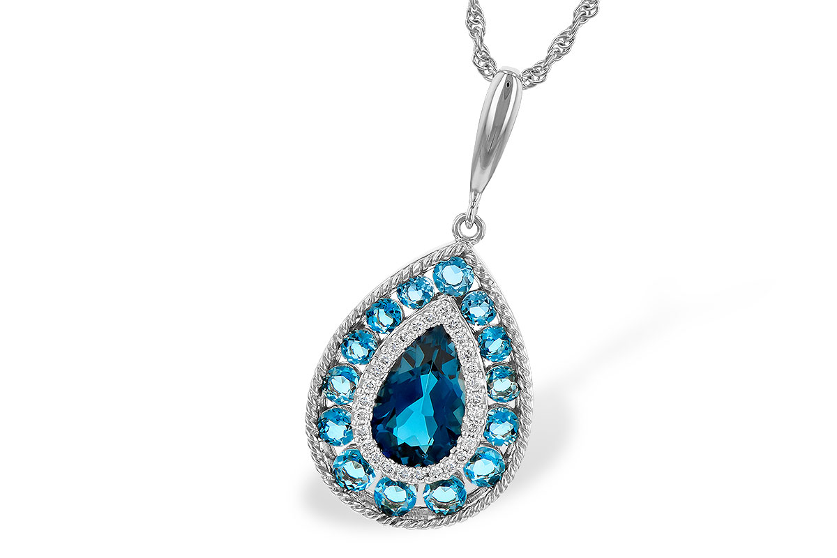 E244-85703: NECK 2.55 TW BLUE TOPAZ 2.65 TGW