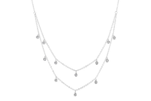 E328-46621: NECKLACE .22 TW (18 INCHES)