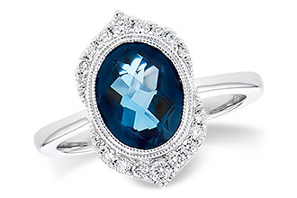F327-62057: LDS RG 1.86 LONDON BLUE TOPAZ 2.00 TGW
