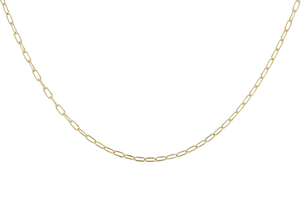 F328-51175: PAPERCLIP SM (8IN, 2.40MM, 14KT, LOBSTER CLASP)