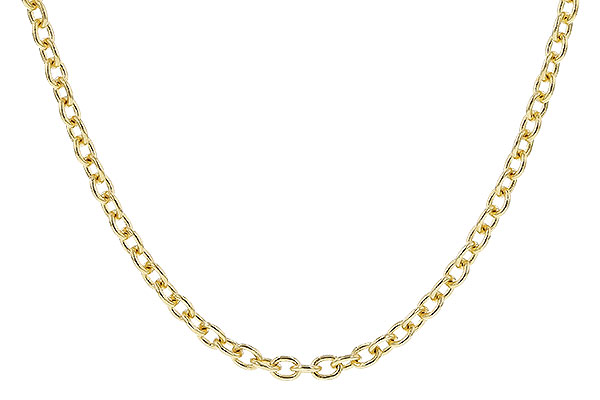 F328-52030: CABLE CHAIN (18IN, 1.3MM, 14KT, LOBSTER CLASP)