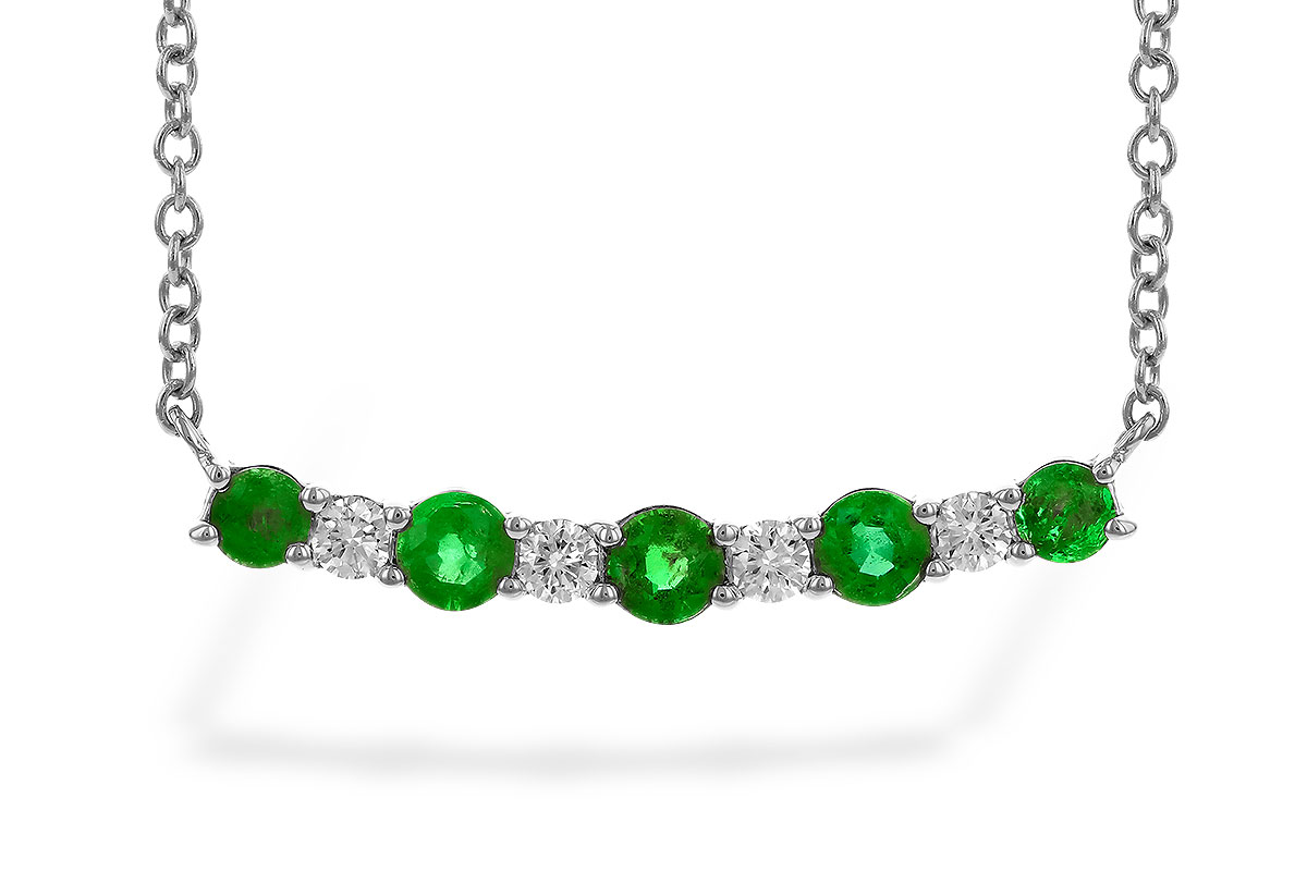 H328-52948: NECK .43 TW EMERALD .55 TGW