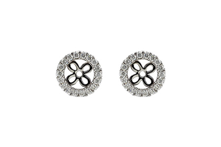 K242-12921: EARRING JACKETS .24 TW (FOR 0.75-1.00 CT TW STUDS)
