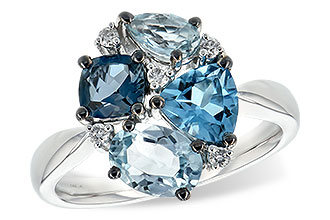 L243-92002: LDS RG 2.57 BLUE TOPAZ 2.65 TGW